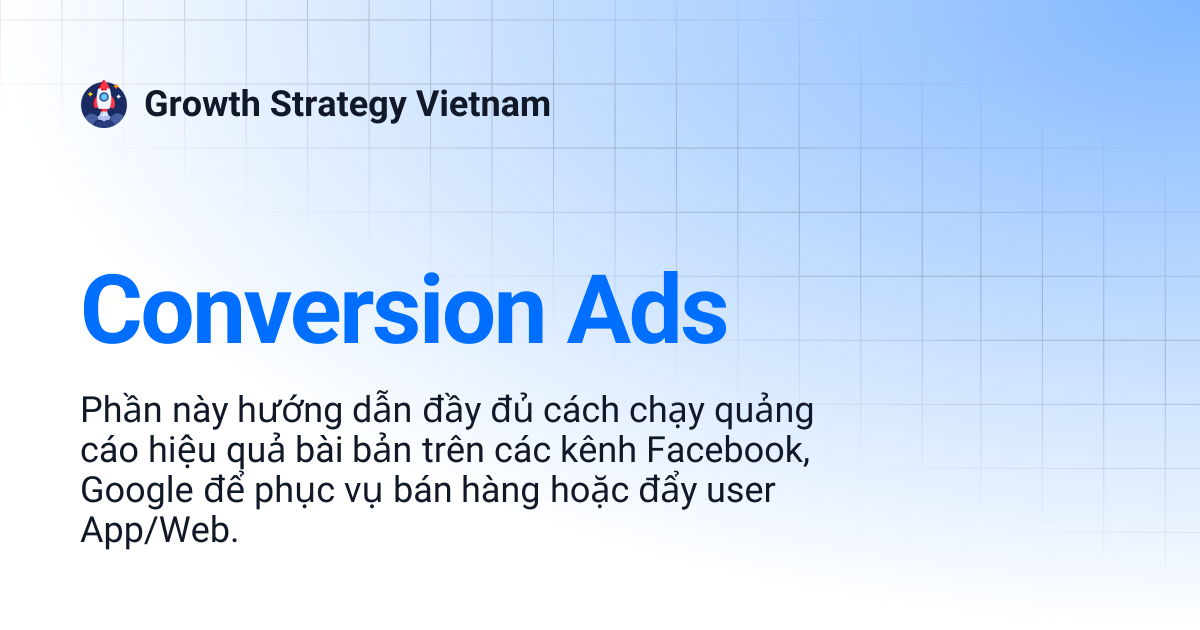 Conversion Ads | Growth Strategy Vietnam